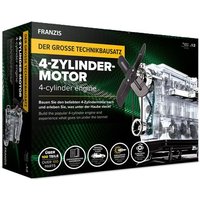 FRANZIS 67175 - Der große Technikbausatz 4-Zylinder-Motor, inkl. über 100 Teile, umfangreiches Handbuch, Original Motorsound, bewegliches Funktionsmodell. von Franzis
