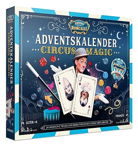 FRANZIS 67188 - Circus Roncalli Adventskalender, 24 magische Tricks und Ideen für deine eigene Circusshow, für Kinder ab 8 Jahren von Franzis