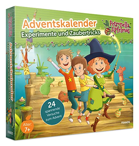 FRANZIS 67202 - Adventskalender Petronella Apfelmus - Experimente und Zaubertricks, 24 spannende Versuche zum Advent, für Kinder ab 7 Jahren von Franzis