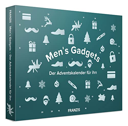 FRANZIS 67225 - Men's Gadgets - Der Adventskalender für Ihn, 24 kleine Überraschungen für echte Kerle von Franzis