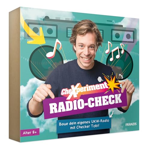 FRANZIS 67228 - CheXperiment - Radio Check - Entdecke mit Checker Tobi die Welt des Radios und baue Dein eigenes UKW-Radio! von Franzis
