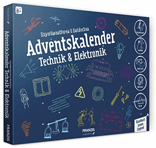 FRANZIS Adventskalender Technik & Elektronik | 24 spannende Versuche zum Experimentieren & Entdecken | Auch ohne Physikvorkenntnisse | Ab 8 Jahren FRANZIS Adventskalender Technik & Elektronik | 24 spannende Versuche zum Experimentieren & Entdecken | Auch ohne Physikvorkenntnisse | Ab 8 Jahren von Franzis