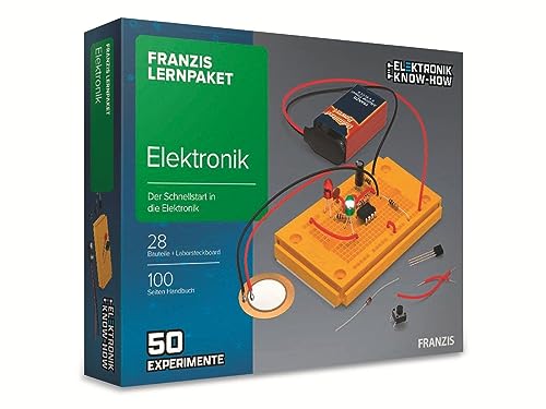 FRANZIS 65272 - Lernpaket Elektronik - Der Schnellstart in die Elektronik - 50 spannende Experimente - empfohlen ab 14 Jahren von Franzis