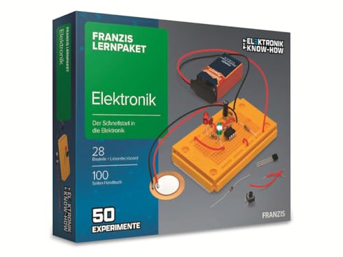 FRANZIS 65272 - Lernpaket Elektronik - Der Schnellstart in die Elektronik - 50 spannende Experimente - empfohlen ab 14 Jahren von Franzis