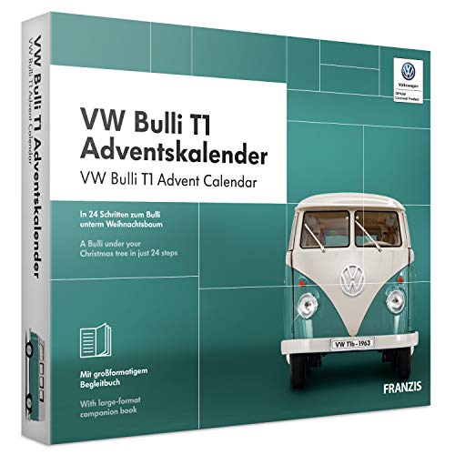 FRANZIS VW Bulli T1 Adventskalender 2019, In 24 Schritten zum Bulli unterm Weihnachtsbaum, Das Kultauto im Maßstab 1:43| Ab 14 Jahren von Franzis