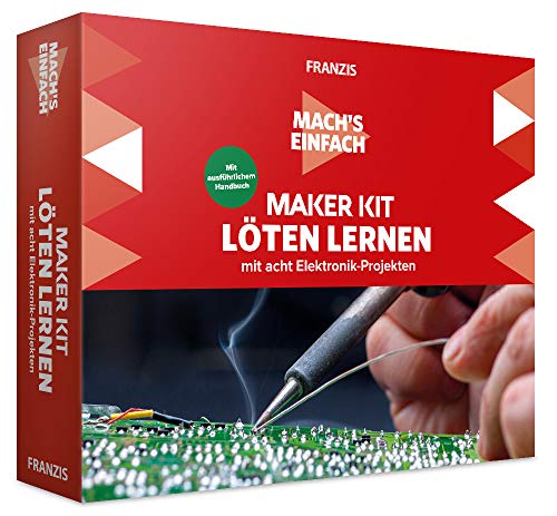 FRANZIS 67122 - Mach's einfach - Maker Kit Löten lernen, empfohlen ab 14 Jahren von Franzis