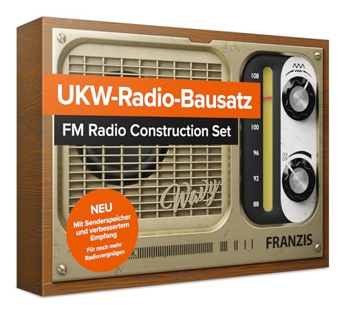FRANZIS 67226 - Das UKW-Radio zum Selberbauen (ohne Löten) - Erleben sie klaren Klang und digitale Präzision, Komplettset inkl. 36-seitigem Handbuch von Franzis