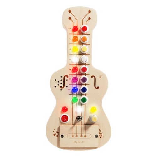 Aktivitäten zu Hause für Kleinkinder, Lernspielzeug für Kleinkinder, Aktivitätentafel für Kleinkinder | Sensorisches Spielzeug mit LED-Licht und Gitarre | Lernspielzeug für Zuhause und Reisen Aktivitäten zu Hause für Kleinkinder, Lernspielzeug für Kleinkinder, Aktivitätentafel für Kleinkinder | Sensorisches Spielzeug mit LED-Licht und Gitarre | Lernspielzeug für Zuhause und Reisen von Fravsiu