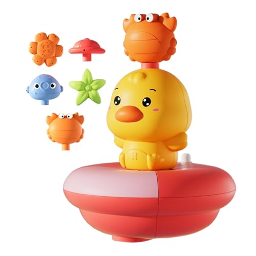 Bath Toys, Water Sprinkler Duck, Rotating Light-Up Spray Feature, Compact Child Safe Design, Electric Interactive Fun for Beach, Pool, Shower, Indoor Play, 4,33 x 4,33 x 4,72 Zoll Bath Toys, Water Sprinkler Duck, Rotating Light-Up Spray Feature, Compact Child Safe Design, Electric Interactive Fun for Beach, Pool, Shower, Indoor Play, 4,33 x 4,33 x 4,72 Zoll von Fravsiu