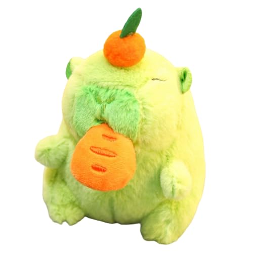 Capybara Plüsch-Schlüsselanhänger, gefülltes Tier, weich, Cuddly Textur-Finish, leichtes Clip-On-Zubehör, Schlüsselring für Tasche, Dekoration, Geburtstag, Weihnachten, Party Favors von Fravsiu