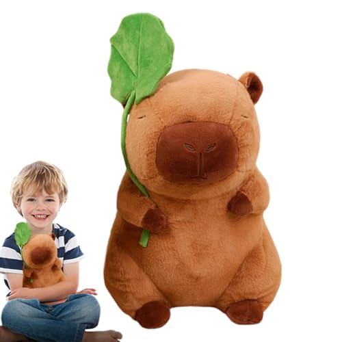 Cute Capybara Plüschpuppe, Plüschtier, weich und niedlich, 28 cm, weiches Cartoon-Capybara-Spielzeug | Ideal für Bett, Sofa, Auto, Dekoration, lustiges und umwerfendes Plüsch-Spielzeug für alle Cute Capybara Plüschpuppe, Plüschtier, weich und niedlich, 28 cm, weiches Cartoon-Capybara-Spielzeug | Ideal für Bett, Sofa, Auto, Dekoration, lustiges und umwerfendes Plüsch-Spielzeug für alle von Fravsiu