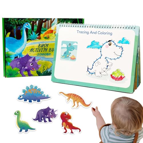 Dinosaur Themes Busy Book For Kids With Train Sensory Toys - Engaging Preschool Learning Fine Motor Skills Activity Book For Boys And Girls Dinosaur Themed Busy Book For Kids Featuring Train Sensory T Dinosaur Themes Busy Book For Kids With Train Sensory Toys - Engaging Preschool Learning Fine Motor Skills Activity Book For Boys And Girls Dinosaur Themed Busy Book For Kids Featuring Train Sensory T von Fravsiu