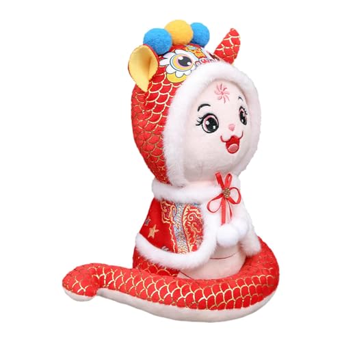 Fravsiu 2025 Year of The Snake Plush Toy | Entzückendes Frühlings-Festival-Maskottchen | Cute Snake Stuffed Tier für chinesisches New Year Decorations, Bringing Good Luck and Joy To Your Celebrations von Fravsiu