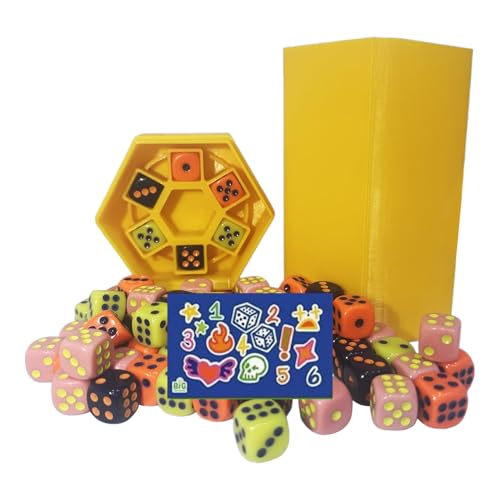 Fravsiu Dice Games, Fast Paced Dice Game, Fun Board Activity with Colorful Cubes and Score Pads, Multiplayer Entertainment for Classroom Travel Party Picnic Kids Camping Teens, 2.99x2.99x5.98 Inches von Fravsiu