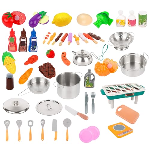 Fravsiu Gefälschtes Küchenspielzeug, gefälschtes Küchenutensilien-Set | Küche Essens-Set mit Schneidebrett - Töpfe mit Schneidebrett für farbiges Sortierzubehör Fravsiu Gefälschtes Küchenspielzeug, gefälschtes Küchenutensilien-Set | Küche Essens-Set mit Schneidebrett - Töpfe mit Schneidebrett für farbiges Sortierzubehör von Fravsiu