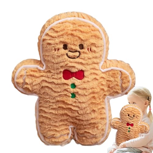 Fravsiu Gingerbread Cushion, Gingerbread Man Cushion, Gingerbread Man Plush, Plüschtier Gingerbread Man Toy, Stuffed Gingerbread Man Cushion, Gingerbread Man Plüsch-Dekoration für Sofa, Bett, Bett Fravsiu Gingerbread Cushion, Gingerbread Man Cushion, Gingerbread Man Plush, Plüschtier Gingerbread Man Toy, Stuffed Gingerbread Man Cushion, Gingerbread Man Plüsch-Dekoration für Sofa, Bett, Bett von Fravsiu