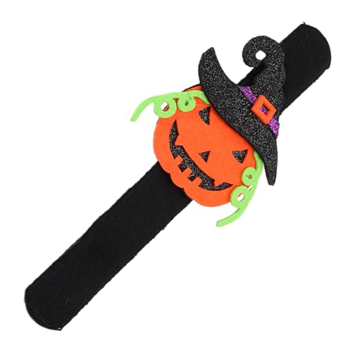 Fravsiu Halloween Slap Bracelet, Decorative Wristband, Fun Band Accessory, Spooky Favor for Kids Costume Prize, Trick-Or-Treat, Event, Gathering, Haunted House, 8.27x2.95x0.39 Inches von Fravsiu