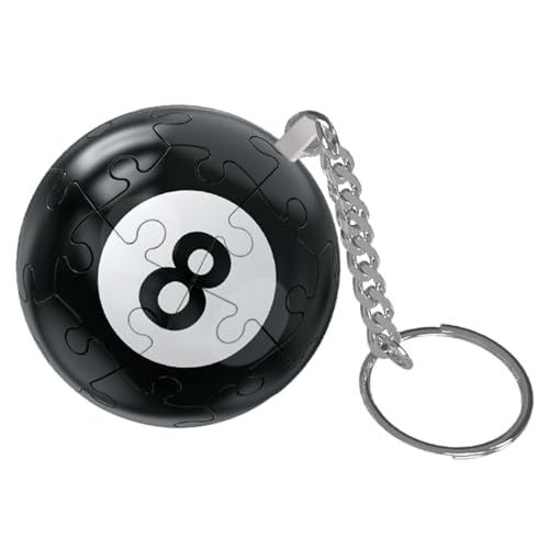 Fravsiu Kugelpuzzle, -Kugelpuzzle,Schwarzer 8-Ball- -Puzzle-Kugel-Schlüsselanhänger - Puzzlespiel, Rucksackzubehör für Kinder und Erwachsene, Denksportaufgabe für Billard-Enthusiasten Fravsiu Kugelpuzzle, -Kugelpuzzle,Schwarzer 8-Ball- -Puzzle-Kugel-Schlüsselanhänger - Puzzlespiel, Rucksackzubehör für Kinder und Erwachsene, Denksportaufgabe für Billard-Enthusiasten von Fravsiu