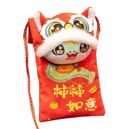 Fravsiu Lunar New Year Snake Hangable Dolls | Entzückende 2025 Year of The Snake Plush Toy | Festliches chinesisches Snake Stuffed Tier für Heimdekoration, Bringing Good Luck and Prosperity von Fravsiu