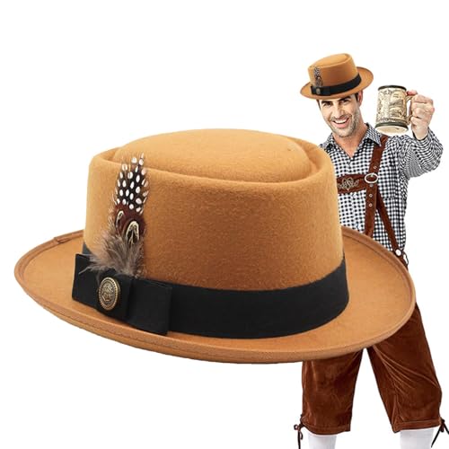 Fravsiu Oktoberfest Hut Kostüm, Bayerische Hüte für Männer, Deutscher Hut mit Federemblemen, Oktoberfest Outfits für Frauen, Oktoberfest Kostümzubehör Fravsiu Oktoberfest Hut Kostüm, Bayerische Hüte für Männer, Deutscher Hut mit Federemblemen, Oktoberfest Outfits für Frauen, Oktoberfest Kostümzubehör von Fravsiu