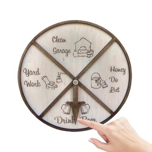 Fravsiu Party Spinner Wheel, Drinking Game Wheel, Interactive Play Sections, Fun Group Activity, Wooden Spins Board for Holiday Gatherings Entertainment Events, 11.81x11.81x0.47 Inches Fravsiu Party Spinner Wheel, Drinking Game Wheel, Interactive Play Sections, Fun Group Activity, Wooden Spins Board for Holiday Gatherings Entertainment Events, 11.81x11.81x0.47 Inches von Fravsiu