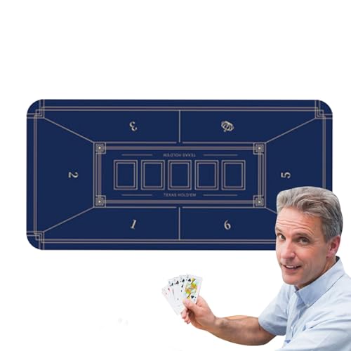 Fravsiu Poker-Tischmatte, Blackjack-Tischplatte, Blackjack-Tischmatte, tragbar, tragbar, tragbar, wasserdicht, rutschfest, wasserdicht Fravsiu Poker-Tischmatte, Blackjack-Tischplatte, Blackjack-Tischmatte, tragbar, tragbar, tragbar, wasserdicht, rutschfest, wasserdicht von Fravsiu
