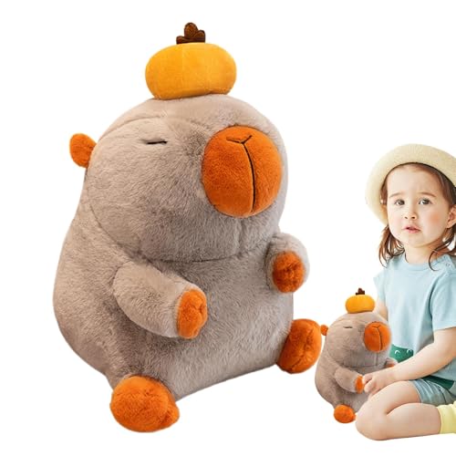 Fravsiu Soft Capybara, Capybara Stuffed Animal, Cute Capybara Plush, Capybara Pillow, Soft Capybara Plush Toy with Persimmon Head Cute Capybara Stuffed Animal Pillow Doll for Kids Fravsiu Soft Capybara, Capybara Stuffed Animal, Cute Capybara Plush, Capybara Pillow, Soft Capybara Plush Toy with Persimmon Head Cute Capybara Stuffed Animal Pillow Doll for Kids von Fravsiu
