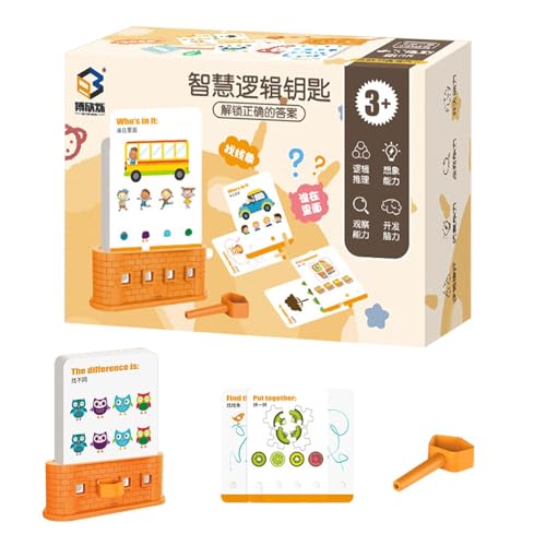Fravsiu Spielzeug mit Schloss und Schlüssel für Kleinkinder, Schlüsselspielzeug für Kleinkinder, Denkspielzeug mit Schlüssel und Schloss – kreatives Denkspielzeug, frühes Lernen, Schlüssel und Fravsiu Spielzeug mit Schloss und Schlüssel für Kleinkinder, Schlüsselspielzeug für Kleinkinder, Denkspielzeug mit Schlüssel und Schloss – kreatives Denkspielzeug, frühes Lernen, Schlüssel und von Fravsiu