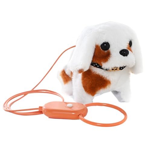 Fravsiu Walking Puppy Toy for Kids, Realistic Purring Stuffed Dog with -Real Movement, Interactive Model Pet for Sturdy, Family Fun, and Home Playtime 5.12x3.15x5.91 Inches von Fravsiu