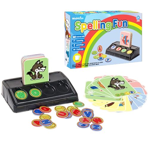 Fravsiu Word Spelling Cards, Alphabet Game Toys, Learning Toy for Kids, Alphabet Learning Cards, Spelling Matching Game, Matching Letters Spelling Games for Kindergarten und Frühe Bildung von Fravsiu