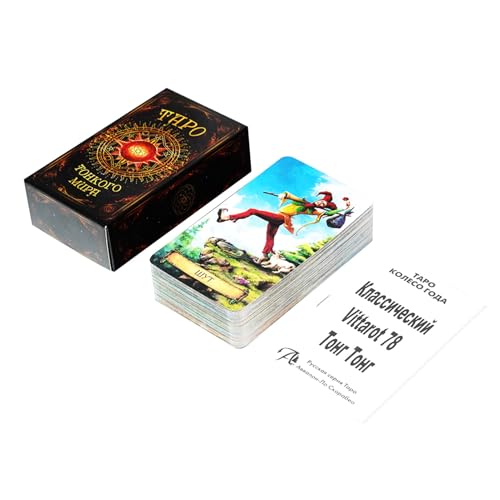 Fravsiu World Tarot, Mystical Tarot, Immersive Divination Deck Exuding Rare Symbols, Vibrant Imagery, Inspiring Arcane Lore, Russian Tarots for Captivating Family Game Nights Fravsiu World Tarot, Mystical Tarot, Immersive Divination Deck Exuding Rare Symbols, Vibrant Imagery, Inspiring Arcane Lore, Russian Tarots for Captivating Family Game Nights von Fravsiu