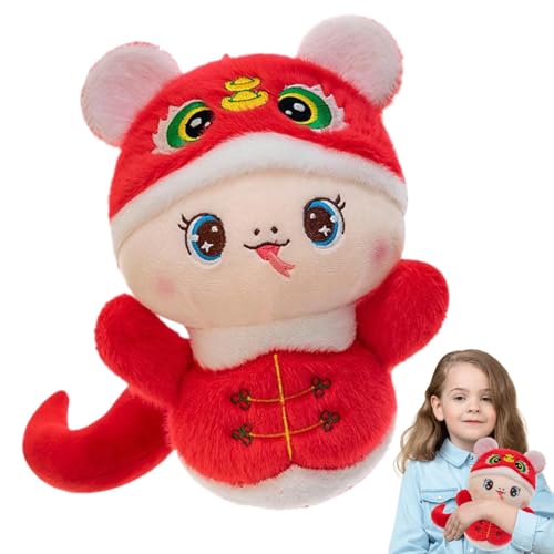 Fravsiu Year of The Snake Plush | 2025 Chinese Snake Mascot Plush Toy | Soft Cartoon Snake Stuffed Animal, Cozy Pillow for Kids, for Snake Year Celebration Fravsiu Year of The Snake Plush | 2025 Chinese Snake Mascot Plush Toy | Soft Cartoon Snake Stuffed Animal, Cozy Pillow for Kids, for Snake Year Celebration von Fravsiu
