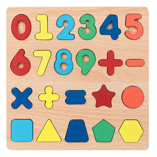 Fravsiu Zahlenpuzzle für Kinder, Zahlenbrett aus Holz | Kinder zählen das Lernspiel - das Lernpuzzlespiel mit Tisch und Lernspielzeugblöcken Fravsiu Zahlenpuzzle für Kinder, Zahlenbrett aus Holz | Kinder zählen das Lernspiel - das Lernpuzzlespiel mit Tisch und Lernspielzeugblöcken von Fravsiu