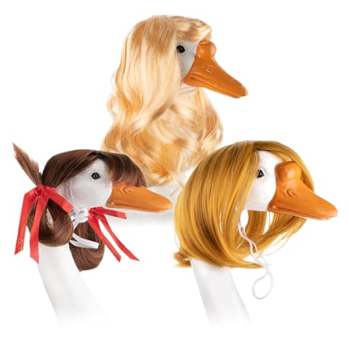 Geese Statue Outfit, Braid Wig Kostüm Set, Seasonal Event Decoration, Charming 3-teiliges Design Lawn Geese Clothes for Spring, Patio, Garten, Holiday Decor, 4,72 - 7,87 Zoll Geese Statue Outfit, Braid Wig Kostüm Set, Seasonal Event Decoration, Charming 3-teiliges Design Lawn Geese Clothes for Spring, Patio, Garten, Holiday Decor, 4,72 - 7,87 Zoll von Fravsiu