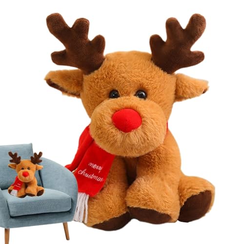 Hirsch-Plüschtier | 11,8 Zoll weiches Elchspielzeug für | Weihnachtsdekoration für Zuhause, Plüschtier | Festliches Weihnachtsplüschtier für die Heimdekoration su Hirsch-Plüschtier | 11,8 Zoll weiches Elchspielzeug für | Weihnachtsdekoration für Zuhause, Plüschtier | Festliches Weihnachtsplüschtier für die Heimdekoration su von Fravsiu