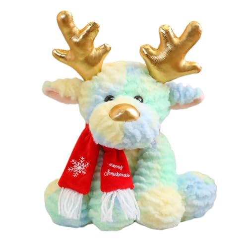 Hirsch-Plüschtier | 11,8 Zoll weiches Elchspielzeug für | Weihnachtsdekoration für Zuhause, Plüschtier | Festliches Weihnachtsplüschtier für die Heimdekoration su von Fravsiu