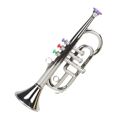 Musical Trumpet Toy, Simulated Brass Horn Instrument, Lightweight Sound Play Tool, Educational Noise Maker, Ideal for Early Learning, Kindergarten, Birthday, Holiday, and von Fravsiu