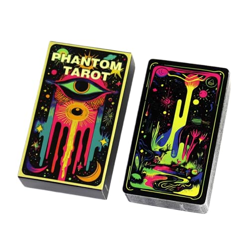 Tarot Cards - Klassisches englisches Brettspiel für Schicksals Glückwünsche und Familienabend, illustrierte mystische Kunstwerke mit zuverlässigem Easy Shuffle Design, Oracle Deck für Erwachsene, Part Tarot Cards - Klassisches englisches Brettspiel für Schicksals Glückwünsche und Familienabend, illustrierte mystische Kunstwerke mit zuverlässigem Easy Shuffle Design, Oracle Deck für Erwachsene, Part von Fravsiu