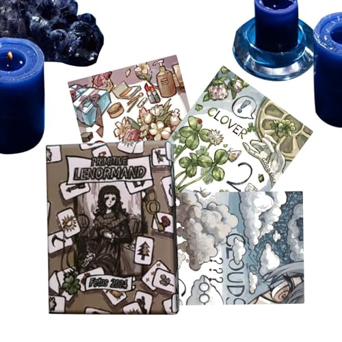Tarotkarten für Anfänger, 42 Tisch-Orakeldeck mit tragbarem Design für einfaches Mischen, Wahrsagungswerkzeug mit klaren Symbolbedeutungen, spirituelles Karten-Set, Zuhause, Reisen, Erwachsene, Männer Tarotkarten für Anfänger, 42 Tisch-Orakeldeck mit tragbarem Design für einfaches Mischen, Wahrsagungswerkzeug mit klaren Symbolbedeutungen, spirituelles Karten-Set, Zuhause, Reisen, Erwachsene, Männer von Fravsiu