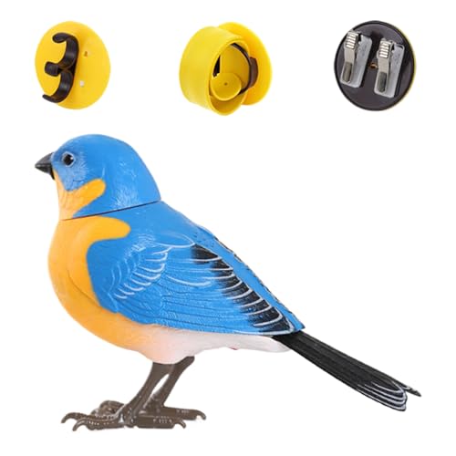 Toy Bird, realistisch sprechendes elektronisches Haustier, pädagogisches sensorisches Spiel, tragbar und einfach für Geburtstag, Spaß, Partybevorzugungen, Kindergärten, Zimmer, Schreibtischdekor, 5,31 von Fravsiu