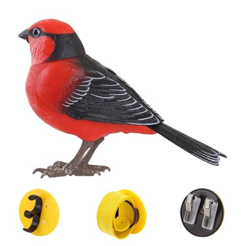Toy Bird, realistisch sprechendes elektronisches Haustier, pädagogisches sensorisches Spiel, tragbar und einfach für Geburtstag, Spaß, Partybevorzugungen, Kindergärten, Zimmer, Schreibtischdekor, 5,31 von Fravsiu