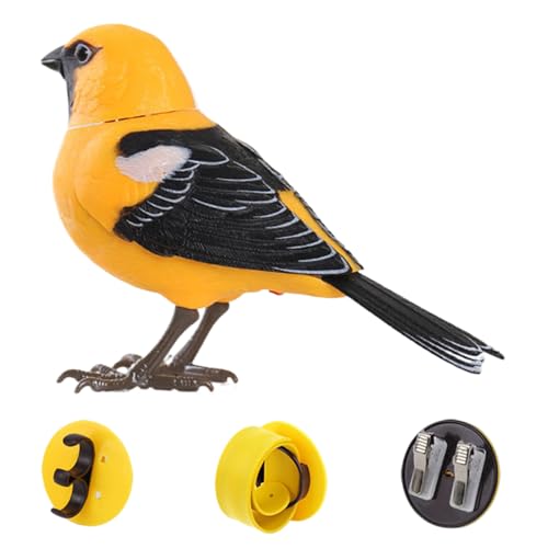 Toy Bird, realistisch sprechendes elektronisches Haustier, pädagogisches sensorisches Spiel, tragbar und einfach für Geburtstag, Spaß, Partybevorzugungen, Kindergärten, Zimmer, Schreibtischdekor, 5,31 von Fravsiu