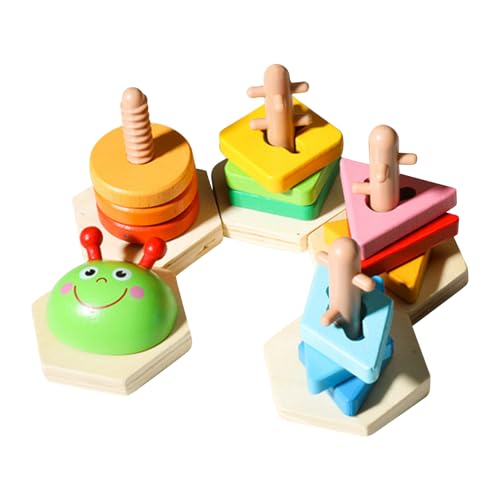 Wooden Shape Sorter Toy, Preschool Sorting Game, Fine Motor Skill Development, Sensory Learning Activity, Lernspiel Shape Plaything for Home, Travel, Boys, Girls, 7,09 Zoll Wooden Shape Sorter Toy, Preschool Sorting Game, Fine Motor Skill Development, Sensory Learning Activity, Lernspiel Shape Plaything for Home, Travel, Boys, Girls, 7,09 Zoll von Fravsiu