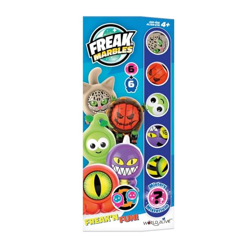 Freak Marbles 2218457 Totem Pack Blau, Sammelmurmeln 6er Set, inkl. seltener Überraschungsmurmel, Murmeln zum Sammeln, Mixen, Tauschen und Spielen für Kinder ab 4 Jahren, deutsche Edition Freak Marbles 2218457 Totem Pack Blau, Sammelmurmeln 6er Set, inkl. seltener Überraschungsmurmel, Murmeln zum Sammeln, Mixen, Tauschen und Spielen für Kinder ab 4 Jahren, deutsche Edition von Freak Marbles