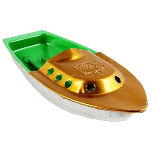 Freak Scene Blechspielzeug Kerzenboot Speedy G grün Pop Pop Blech Boot Knatterboot von Freak Scene