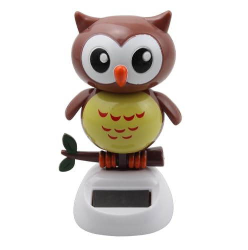 Freak Scene Wackelfigur Solar - Eule - braun von Freak Scene