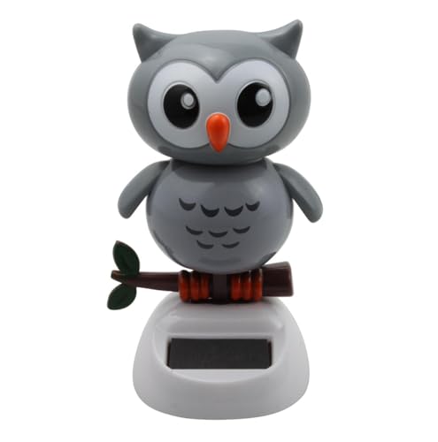 Freak Scene Wackelfigur Solar - Eule - grau von Freak Scene