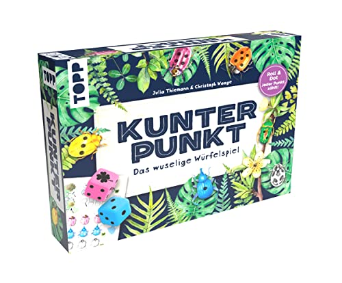 Kunterpunkt - Das wuselige Würfelspiel. Roll & Write-Spiel für Kenner und Käfer-Fans: Für 1-6 Spieler - ab 9 Jahren. Block mit Spielbögen (75 Seiten, doppelseitig Bedruckt), 6 Würfel, 1 Anleitung von TOPP