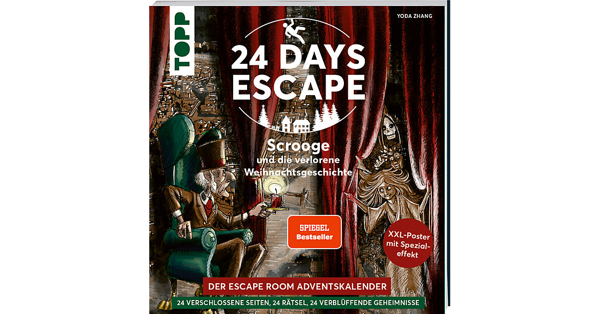 Buch - 24 DAYS ESCAPE - Der Escape Room Adventskalender: Scrooge und die verlorene Weihnachtsgeschichte Buch - 24 DAYS ESCAPE - Der Escape Room Adventskalender: Scrooge und die verlorene Weihnachtsgeschichte von frechverlag
