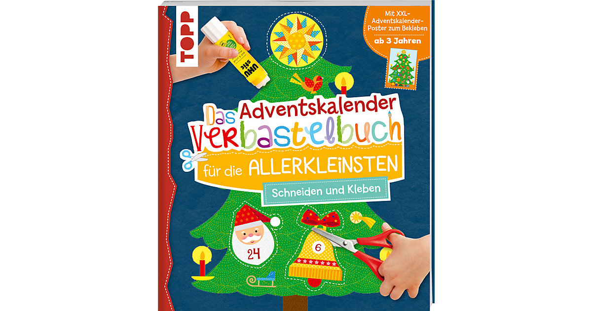 Das Adventskalender-Verbastelbuch die Allerkleinsten. Schneiden und Kleben. Mit XXL-Poster Kinder Das Adventskalender-Verbastelbuch die Allerkleinsten. Schneiden und Kleben. Mit XXL-Poster Kinder von frechverlag